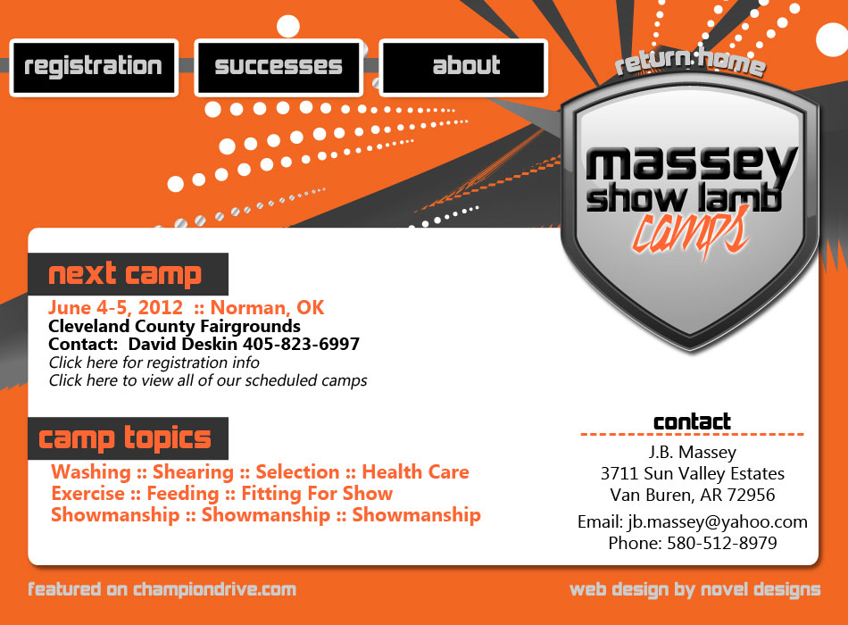 Massey Show Lamb Camps